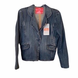 Rustic Denim blazer jacket, medium, New with tags